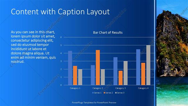 Content with Caption presentation slide layout