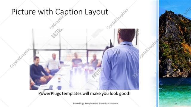 Picture with Caption presentation slide layout