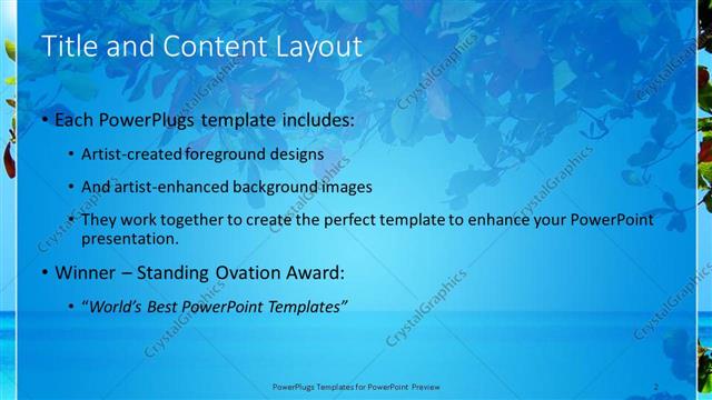 Title and Content presentation slide layout