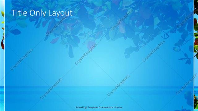 Title Only presentation slide layout