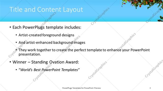 Title and Content presentation slide layout