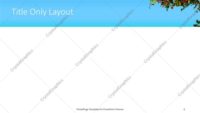 Title Only presentation slide layout