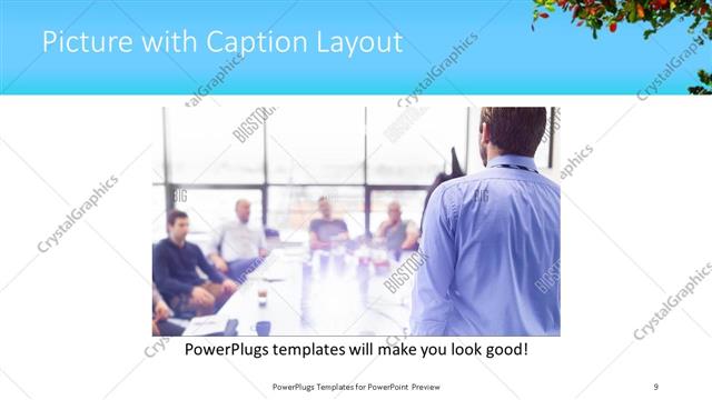 Picture with Caption presentation slide layout