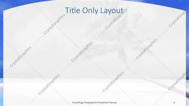Title Only presentation slide layout