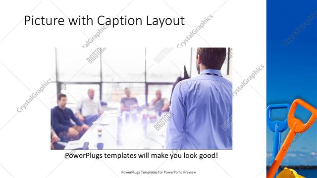Picture with Caption presentation slide layout