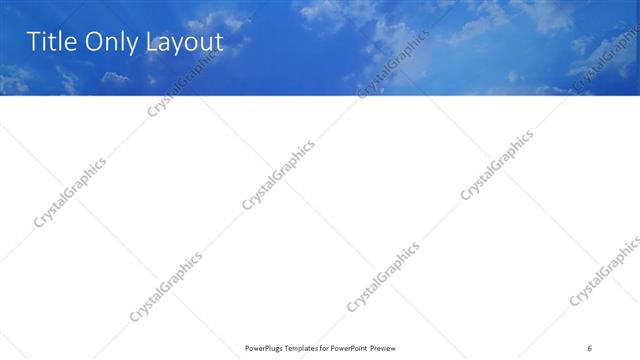 Title Only presentation slide layout