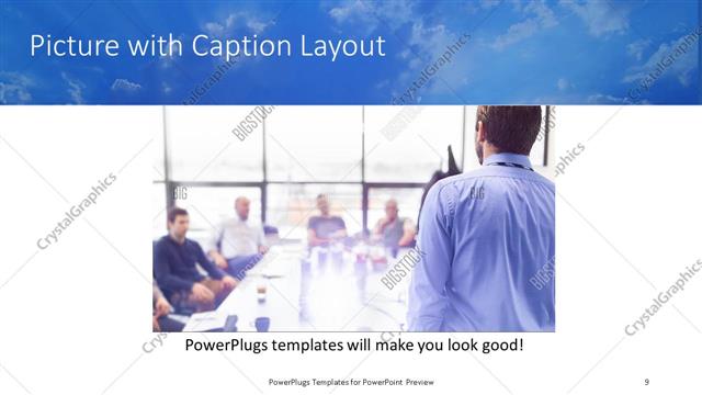 Picture with Caption presentation slide layout
