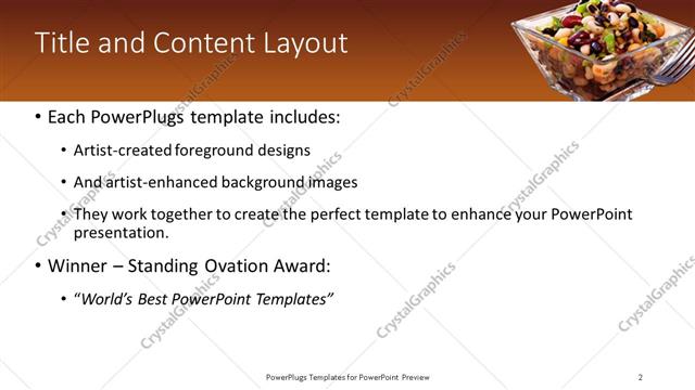 Title and Content presentation slide layout
