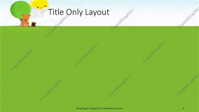 Title Only presentation slide layout