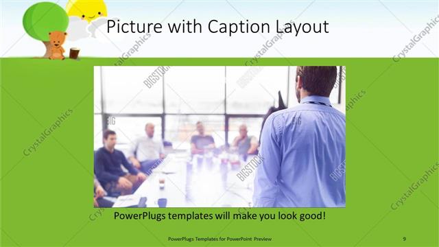 Picture with Caption presentation slide layout