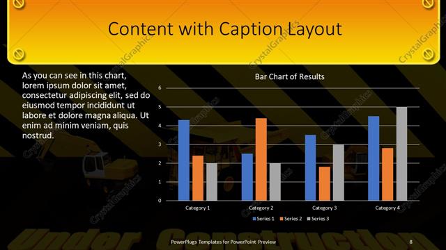 Content with Caption presentation slide layout