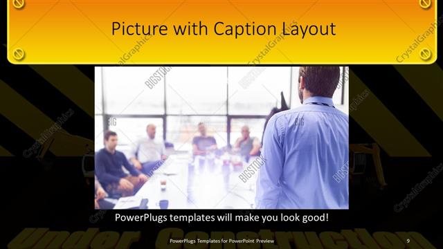 Picture with Caption presentation slide layout