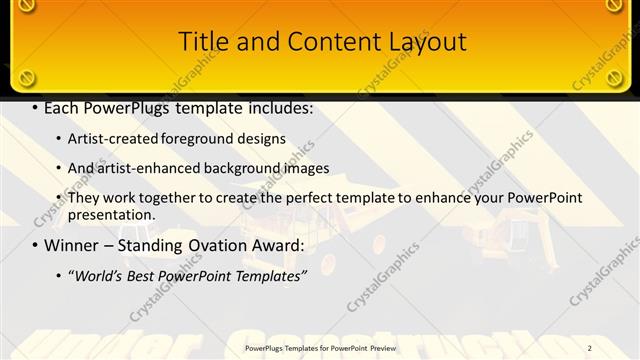 Title and Content presentation slide layout
