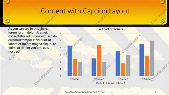 Content with Caption presentation slide layout