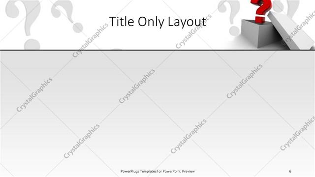 Title Only presentation slide layout