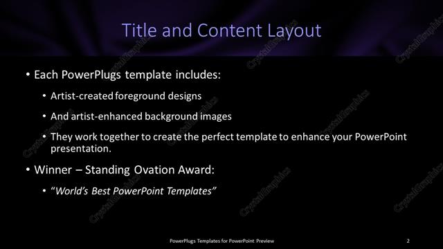 Title and Content presentation slide layout
