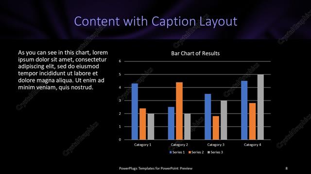 Content with Caption presentation slide layout