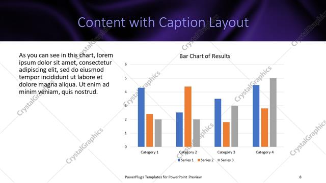 Content with Caption presentation slide layout