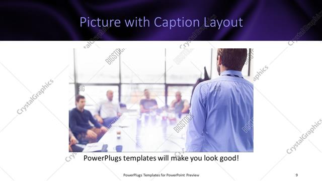 Picture with Caption presentation slide layout