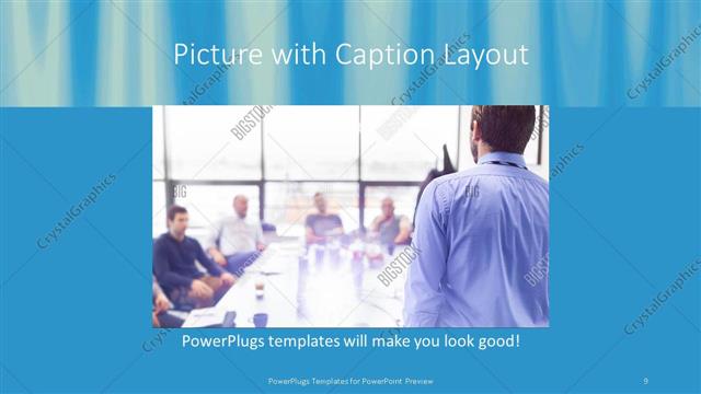 Picture with Caption presentation slide layout