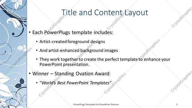 Title and Content presentation slide layout