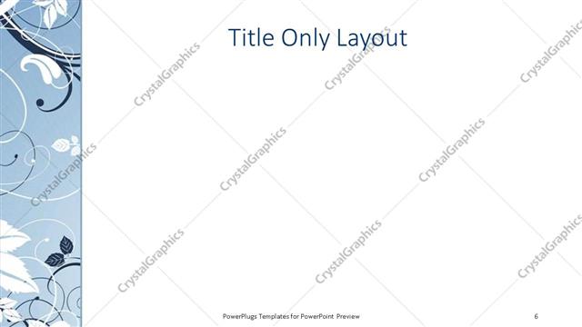 Title Only presentation slide layout