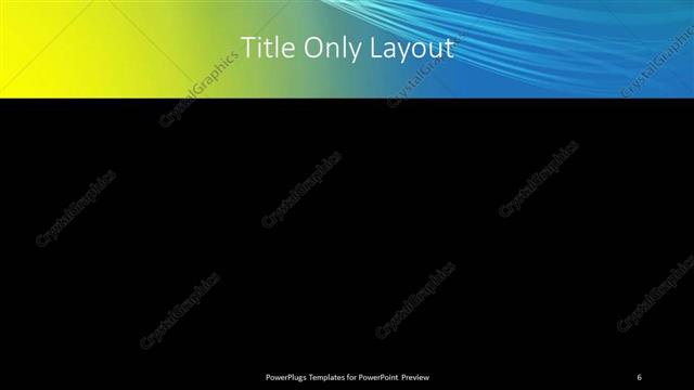 Title Only presentation slide layout