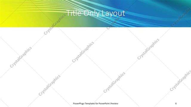 Title Only presentation slide layout