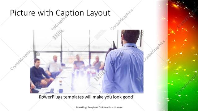 Picture with Caption presentation slide layout