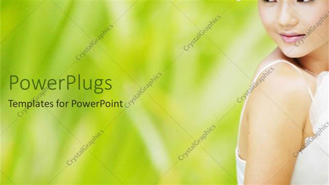  Presentation with flower wedding - Beautiful Asian woman in white dress with flower crown, bride, beauty, fashion, wedding