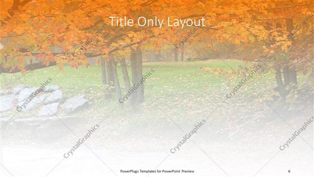 Title Only presentation slide layout