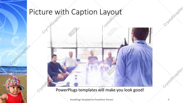 Picture with Caption presentation slide layout
