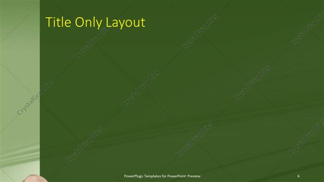 Title Only presentation slide layout