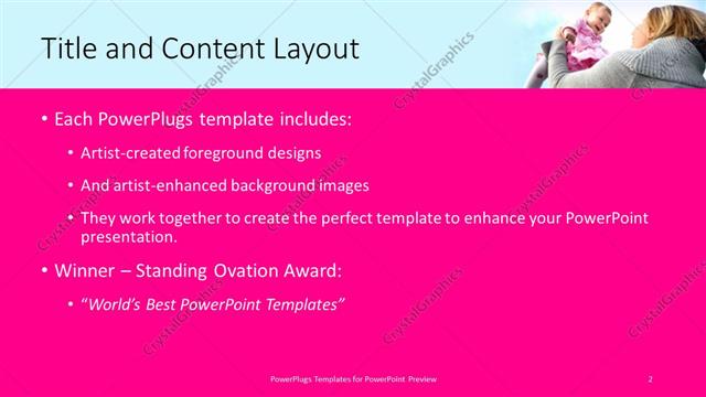 Title and Content presentation slide layout
