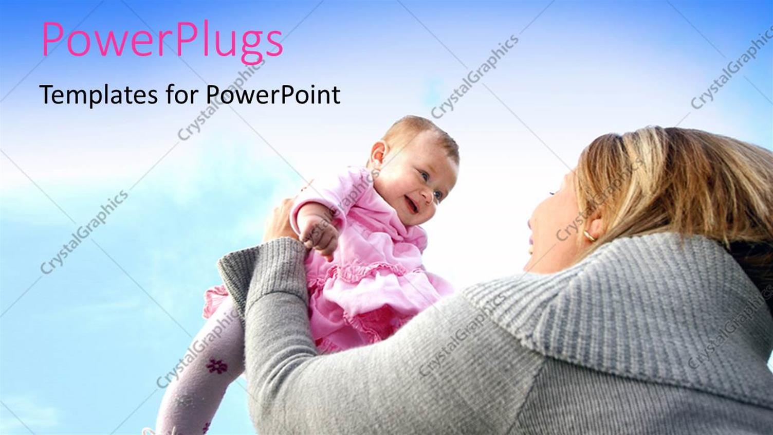 Featuring Beautiful Baby Girl Playing with her Mom, Outdoor