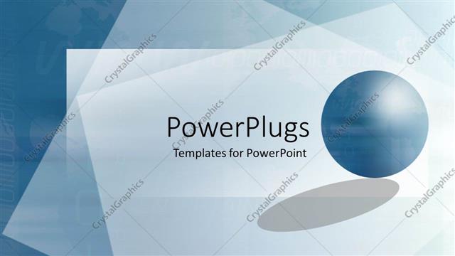  Presentation with world - A beautiful background with a circle and place for text in front