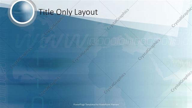 Title Only presentation slide layout