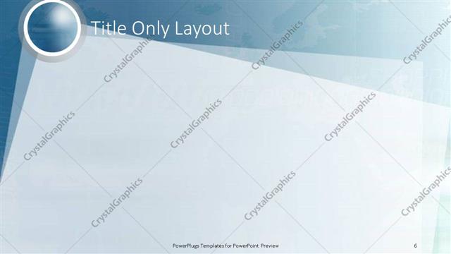 Title Only presentation slide layout