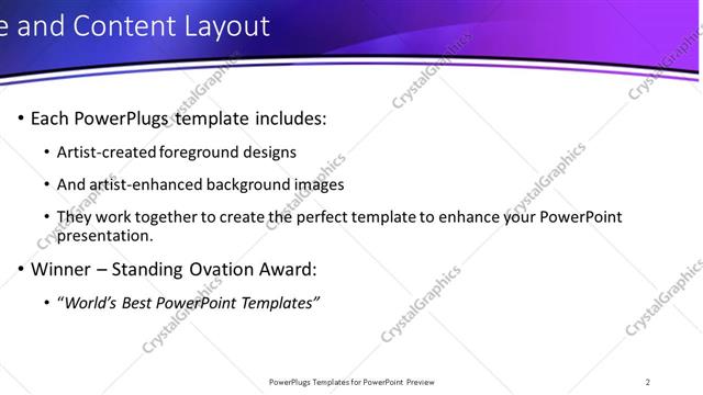 Title and Content presentation slide layout