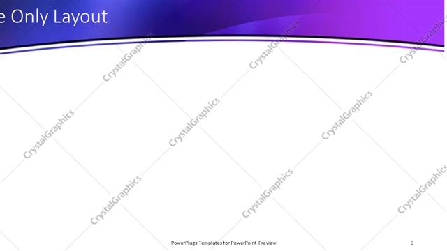 Title Only presentation slide layout