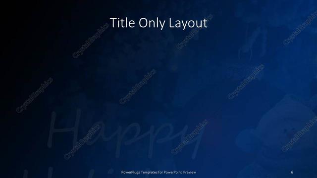 Title Only presentation slide layout