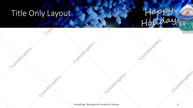 Title Only presentation slide layout