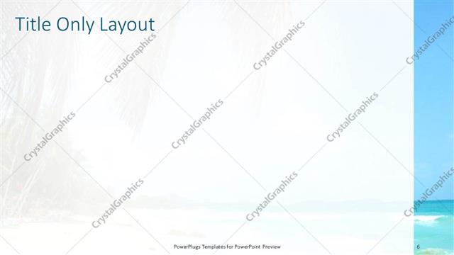 Title Only presentation slide layout