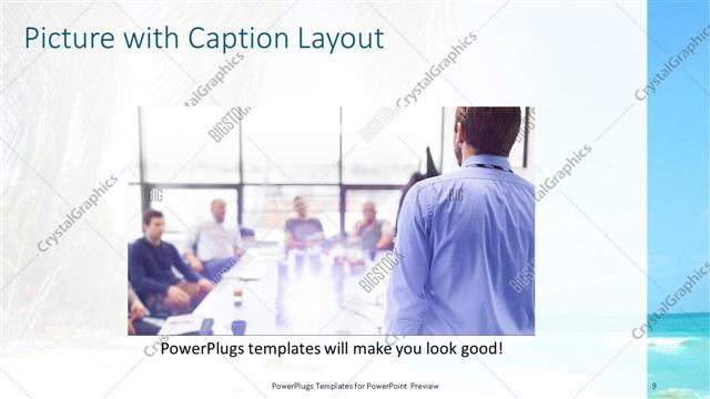 Picture with Caption presentation slide layout