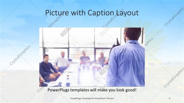 Picture with Caption presentation slide layout