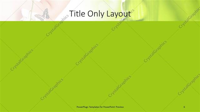 Title Only presentation slide layout