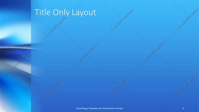 Title Only presentation slide layout