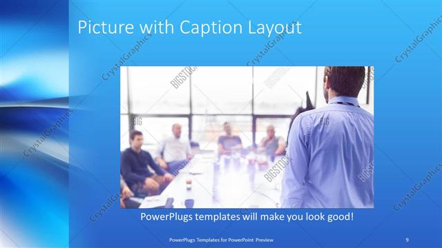 Picture with Caption presentation slide layout