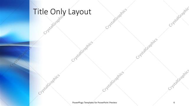 Title Only presentation slide layout