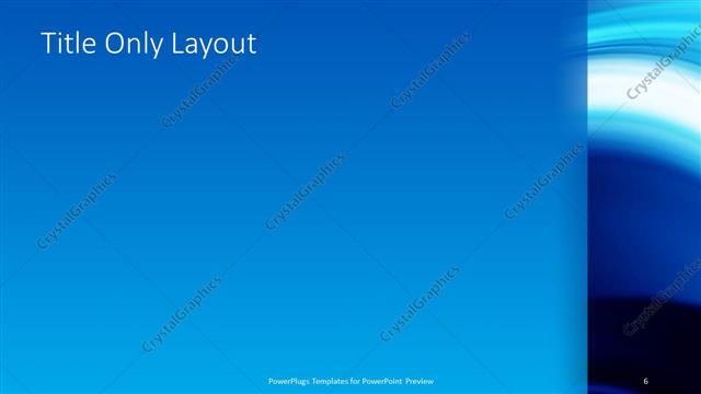 Title Only presentation slide layout